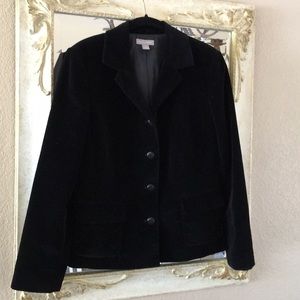 Nordstrom blazer. Black velvet. Size 6
